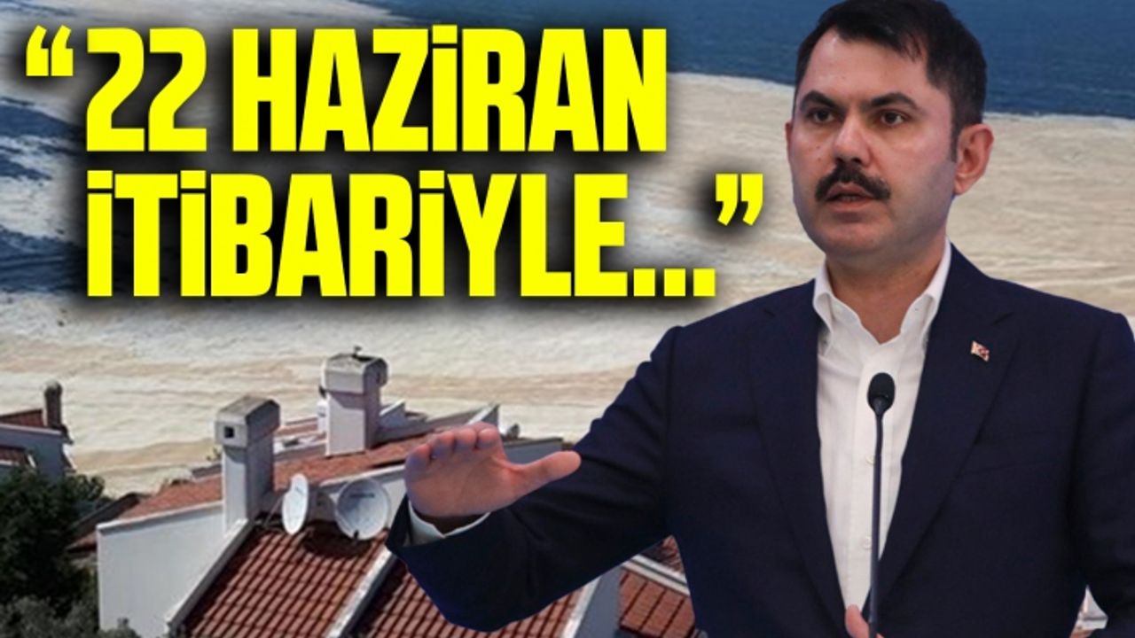 Murat Kurum Marmara Denizi'nden temizlenen müsilaj miktarını açıkladı
