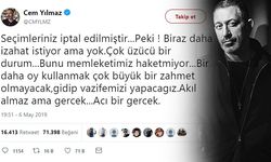 Cem Yılmaz'dan seçim tekrarı kararına tepki