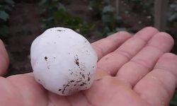 İnanılmaz: Amasya'da yumurta büyüklüğünde dolu yağdı!