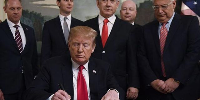 ABD Başkanı Trump, Golan Tepeleri kararını imzaladı