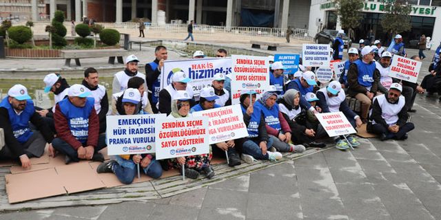 Bolu Belediyesi'nden kovulan 97 işçi oturma eylemi yaptı!