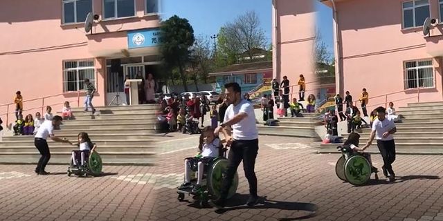 Engelli öğrencisiyle dans eden Çağlar Öğretmen TT oldu