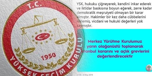 HDP MYK yarın olağanüstü toplanacağını duyurdu