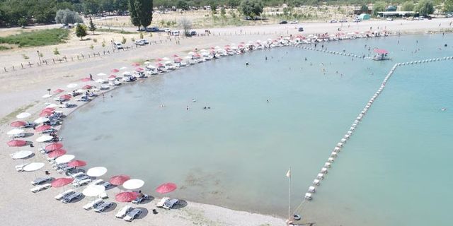 Elazığ'ın plajı sezonu açtı