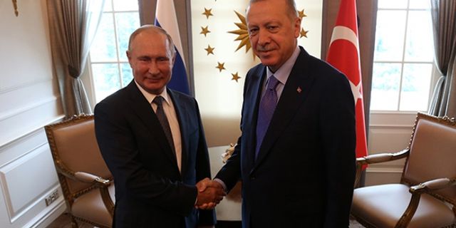 Cumhurbaşkanı Erdoğan Rusya mevkidaşı Putin ile görüştü