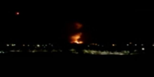 Girne'de askeri bölge içindeki cephanelikte patlama