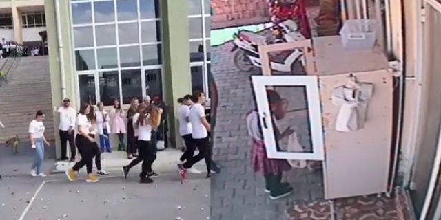 Küçük kızdan Kadıköy Lisesi öğrencilerini utandıracak hareket