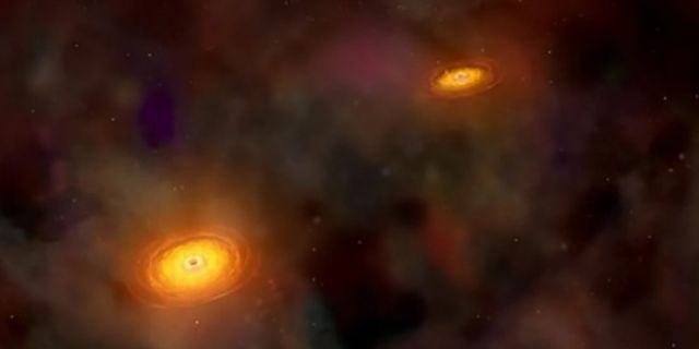 NASA: Üç kara delik çarpışacak