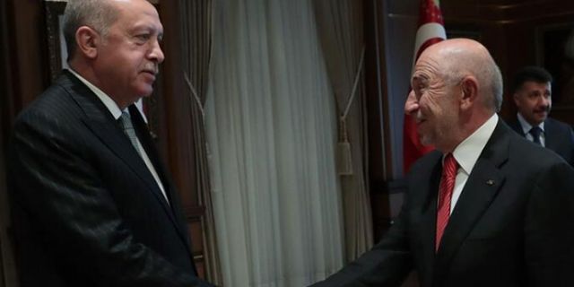 TFF Başkanı Özdemir, Cumhurbaşkanı Erdoğan ile görüştü