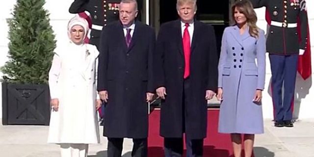Cumhurbaşkanı Erdoğan'ı Trump karşıladı
