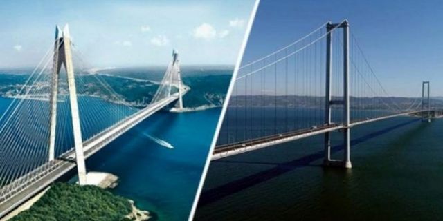 Yavuz Sultan Selim ve Osman Gazi köprülerinin geçiş ücretine yüzde 14 zam!