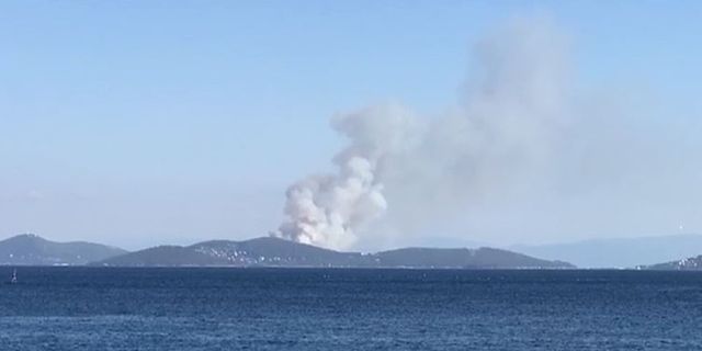 İstanbul Heybeliada'da Orman Yangını