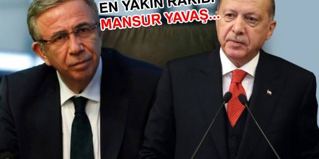Mansur Yavaş Erdoğan'a rakip oldu