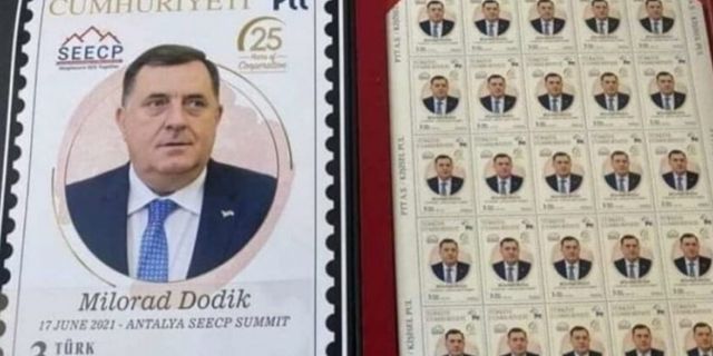 PTT puluna Dodik’in resmi basıldı: Tepkiler çığ oldu