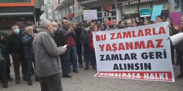 Artvin'in Kemalpaşa İlçesinde vatandaşlar artan zamları protesto etti!
