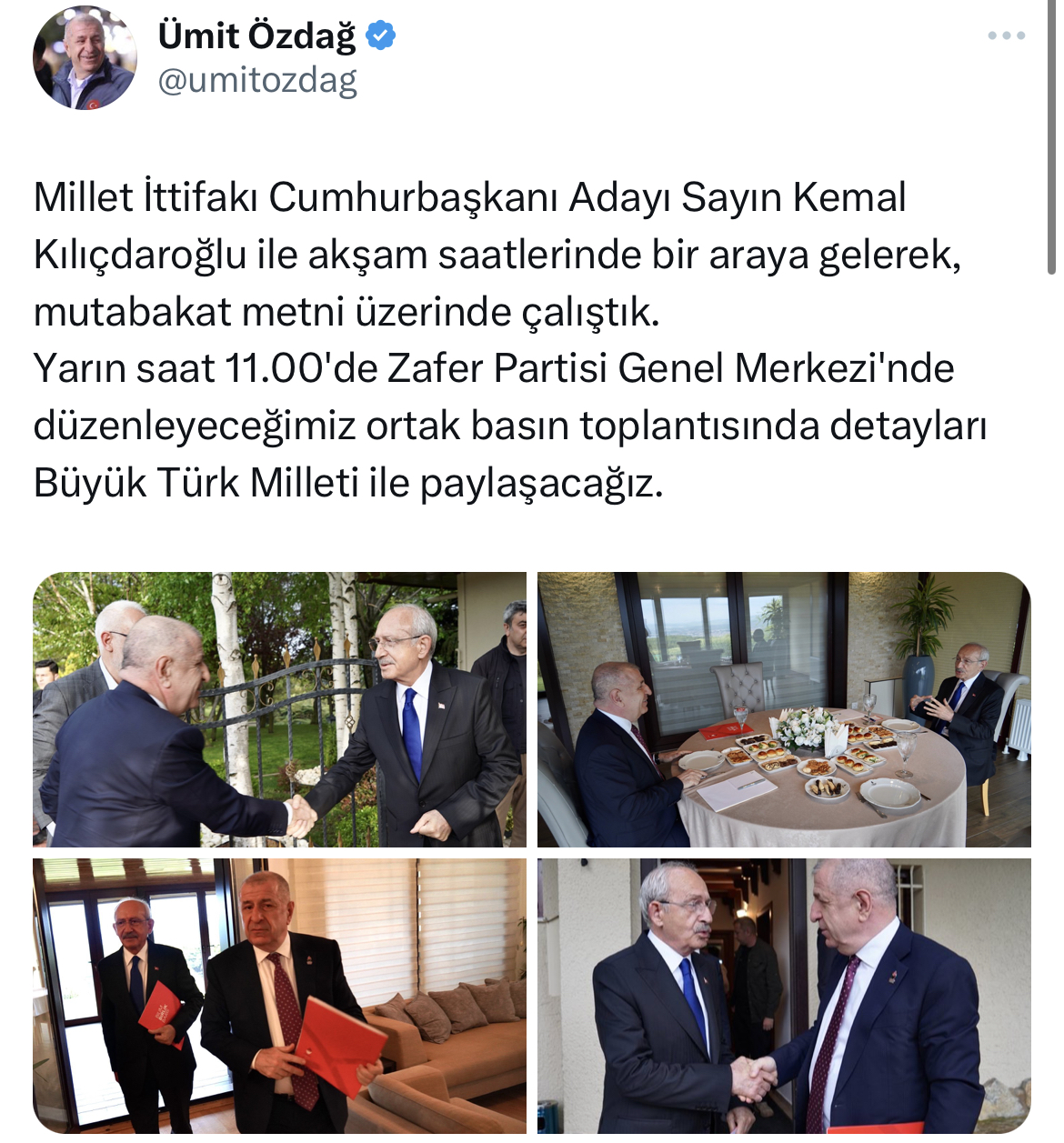 Özdağ'dan Kılıçdaroğlu ile anlaşma sinyalleri verdi! Ortak açıklama yapacaklar